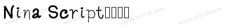 Nina Script字体转换